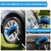 FUVLFAL 72" Long Handle Car Wash Brush with Hose Attachment,
