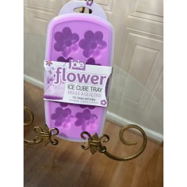 JOIE STAR FLOWER Shaped Silicone Tray W/Lid Sealed Spill-proof Ice,