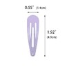 40 Counts Colorful Metal Snap Hair Clips 2 Inch Barrettes