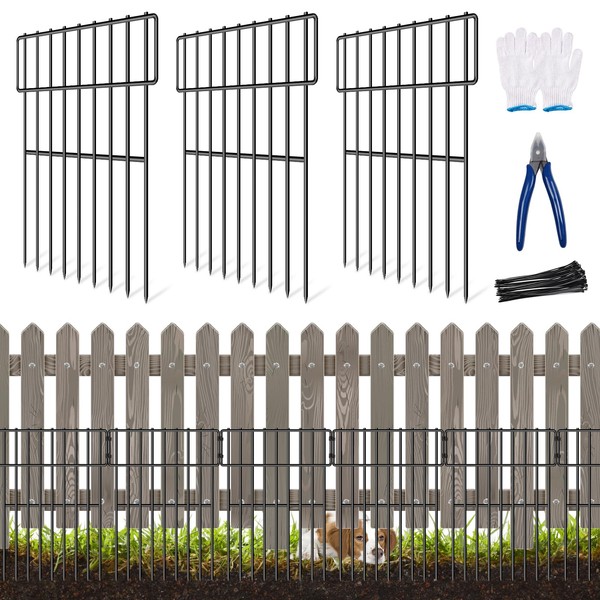 25 Pack Garden Fencing Animal Barrier, 27ft(L) X 17in(H) No