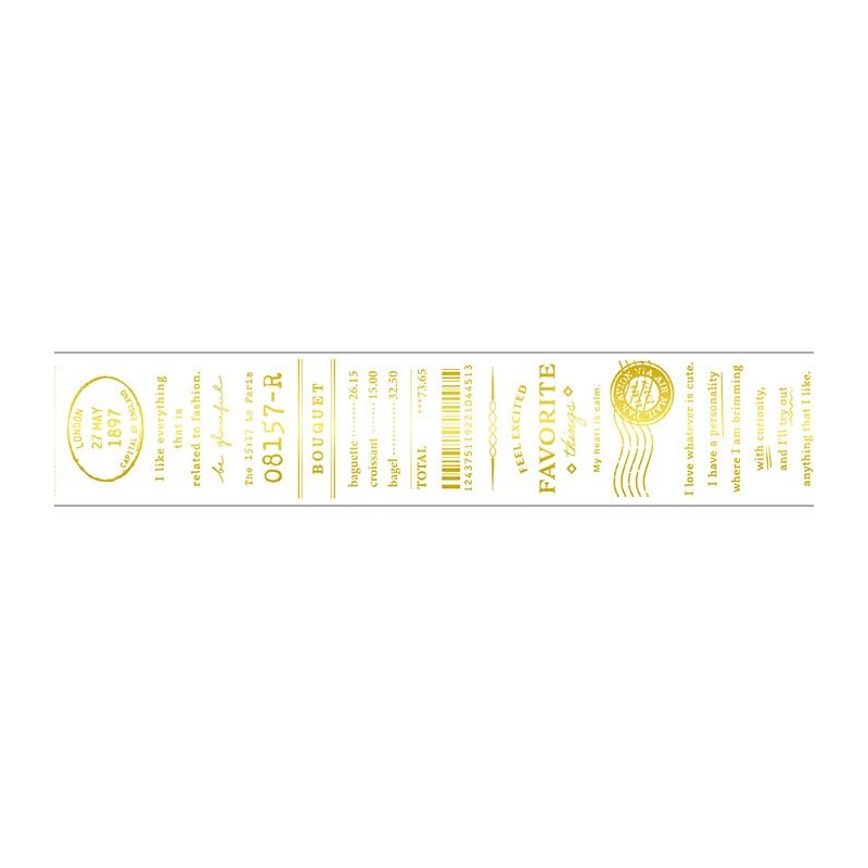 Clear Tape 95170 Foil Stamping [Receipt] Stylish Decor
