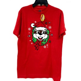 Buc-ee's Buc-ee’s Rockin’ Around the Christmas Tree Beaver T-Shirt Red Size Small New NWT