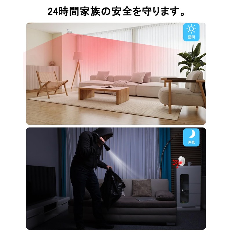 Skiliwah 2024 New Edition Security Alarm, Infrared Security Alarm, Detection