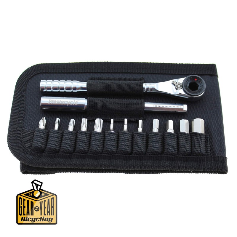Prestacycle Juego de funda tipo cartera con trinquete de 3