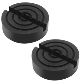 LT Easiyl 2Pcs 105X30mm Rubber Pad For Car Jack Fits Stand Jack Lifting Tool Slot Frame Track Protection Crimped Hydraulic Trolley Rubber Jack Pad Black