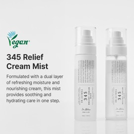 Dr.Althea 345 Relief Cream Mist Hydrating Facial Mist with Rice Extract Soothing Care for Sensitive Skin Vegan Korean Skincare, 3.38 Fl Oz