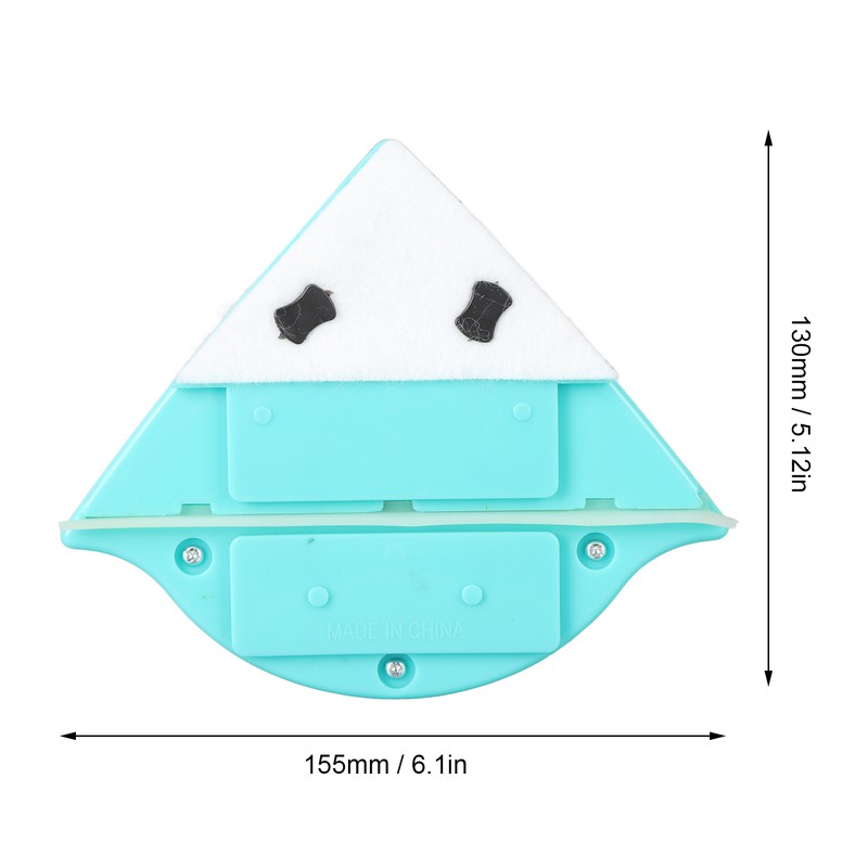 Window Double Side Wiper Plastic Ergonomic Handle Magnetic Glass Cleaning