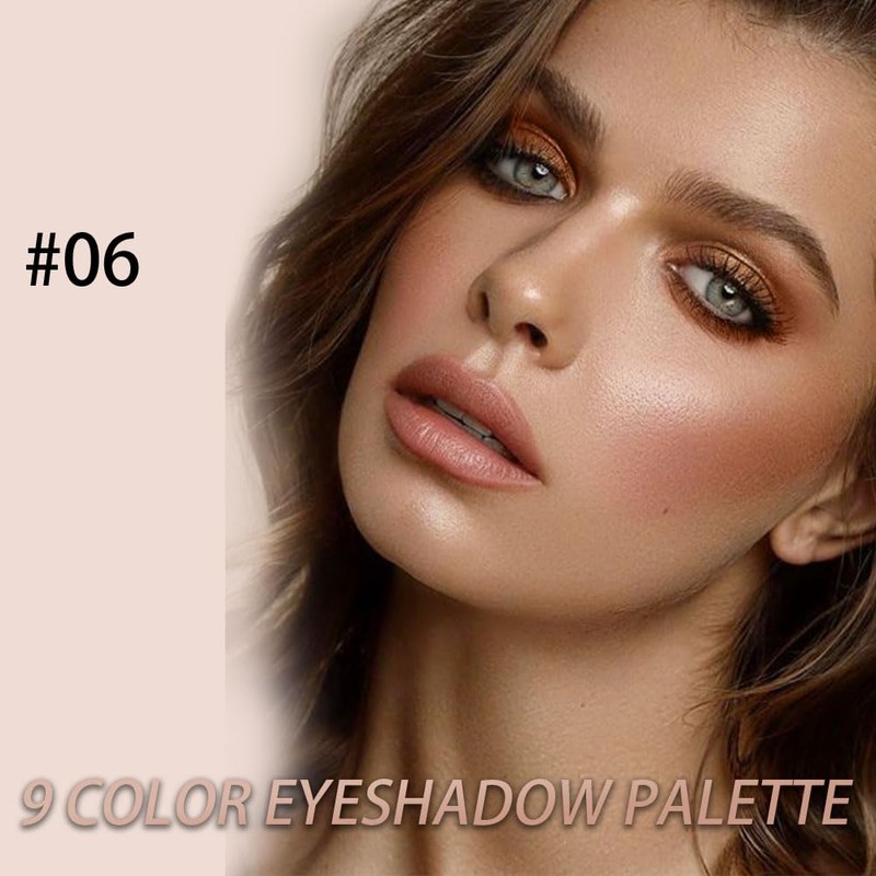 CAKAILA Neutral Nude Brown Smokey Eye Shadow Palette,Rose Gold Bronze