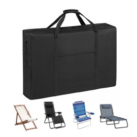 QYILUARE Heavy Duty Folding Chair Storage Bag | Upgrade Large Water-Resistant Carry Bag for Longue,Beach,Wheelchair,Camping,Director Chair-43 L x 9.8" W x 29.5" H