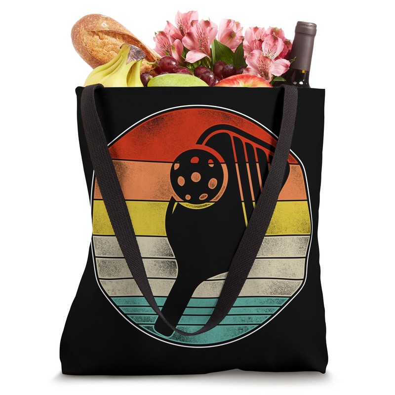 Pickleball Retro Vintage Tote Bag