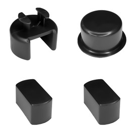 Hrificing 4PCS Car Tailgate Hinge Kit Tailgate Bushing Insert Kit, Tail Gate Latch Kit for Dodge Ram/Ford F-Series/Lincoln Models, Tailgate Hinge Pivot Bushing for Left and Right & Bed and Gate Side