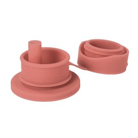 Pura Sport Big Mouth Silicone Sport Straw Top - Leak & Spill-Proof, Plastic-Free, MadeSafe Certified, Medical-Grade Silicone - Fits All Pura Sport Bottles – Rose Straw