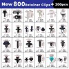 ikaufen 1000Pcs Car Retainer Clips Auto Fasteners Push Trim Clips