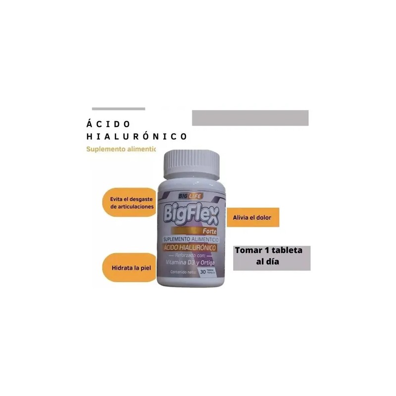 Acido Hialuronico Bigflex Reforzado Vitamina D3 Pack 2 Frasc