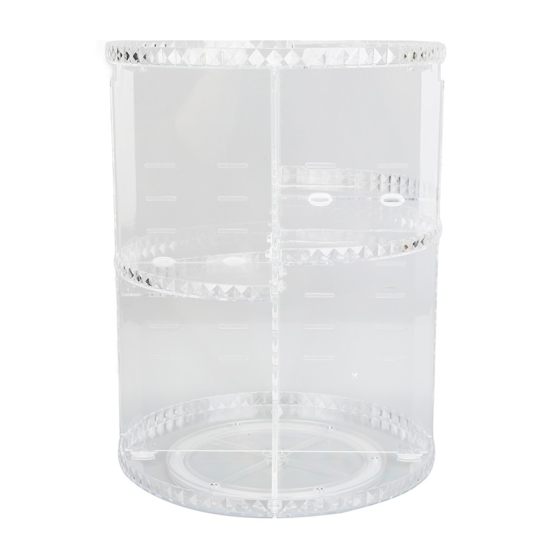 360 Degree Rotation Rotating Makeup Organizer Transparent Stable Base Cosmetic