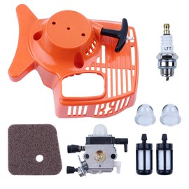 HAISHINE Recoil Starter Carb Air Filter Set for STIHL FS55 FS46 FS45 FS38 FC55 HL45 KM55 FS 55 Trimmer Edger Weedeater