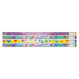 Musgrave Pencil Company Happy Birthday Rainbow Pencil, Pack of 12