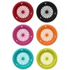 Young Wolf 24Pcs 6 Colors Heavy Duty Plastic Paper Plate