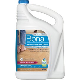 Bona PowerPlus Hardwood Floor Deep Cleaner Refill - 128 fl oz - Refill for Bona Spray Mops and Spray Bottles - Residue-Free Floor Cleaning Solution for Wood Floors