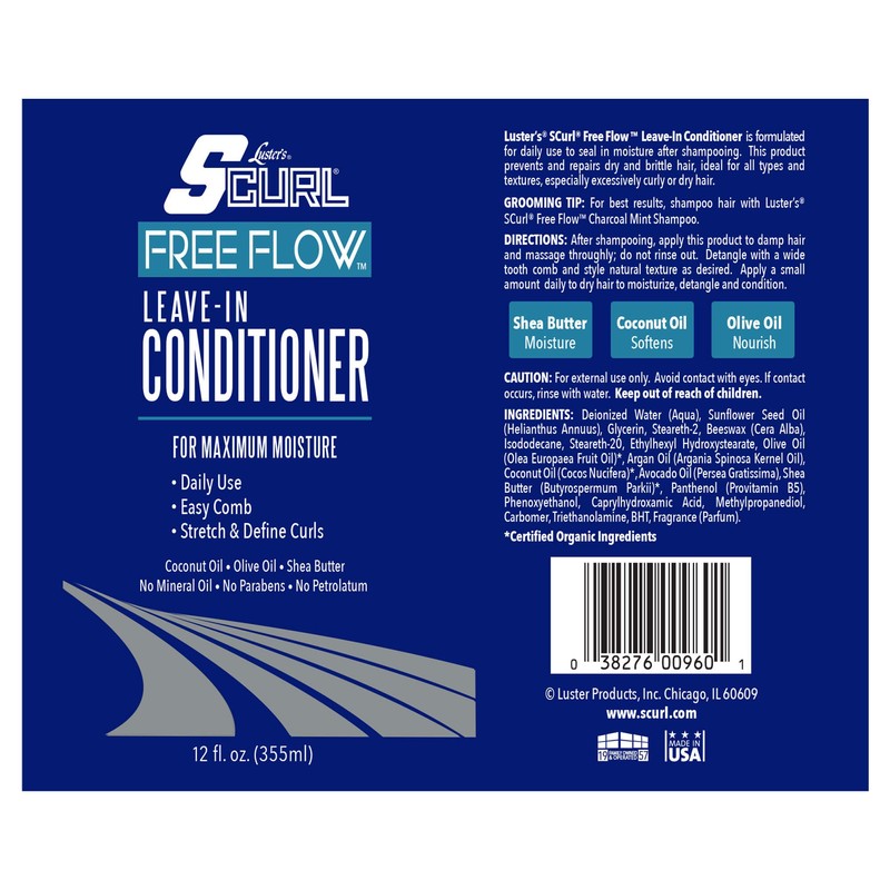 Luster's SCurl Free Flow Leave-In Conditioner
