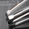 Stainless Steel BBQ Tongs with Non-Slip Handles, Grilling and Kitchen