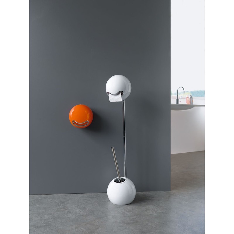 Spirella WC Rollenhalter "Bowl" zum kleben oder bohren Pink