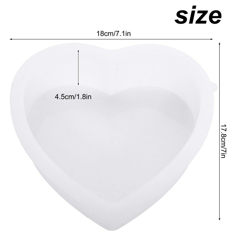 Large Silicone Heart Resin Molds Heart Shaped Silicone Molds Deep
