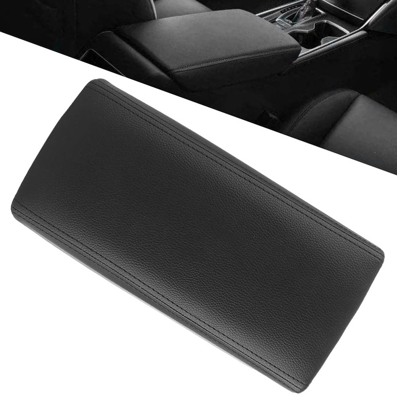 KACEPAR Auto Center Console Armrest Box Cover, Leather Armrest Lid,