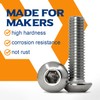 (Pack of 40) M4 x 45 mm Rounded Head Screws