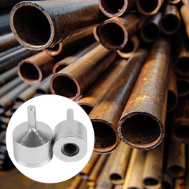2 PCS Copper Pipe Cleaning Brushes, Includes 15 mm and 22 mm Brushes with Replacement Attachments, Steel Cleaning Tools for Power Drill, Pipe Maintenance and Rust Removal