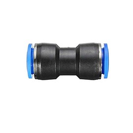 TOOLSTAR Air Hose Fitting 10mm Straight Pneumatic Fittings Push in Quick Coupling Pneumatic Tools for Quick Connect Air Lines (Pack of 5)