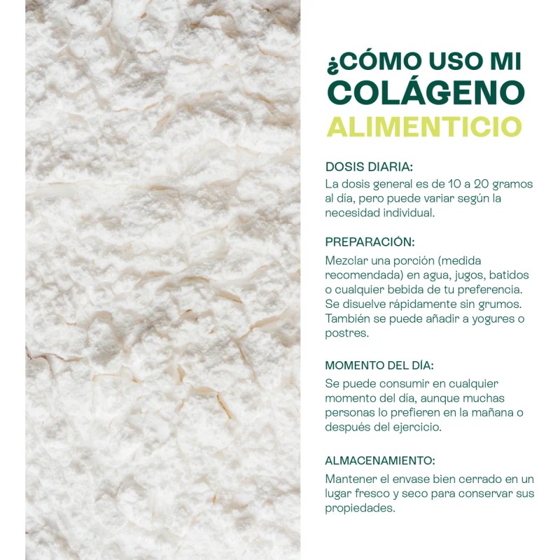Colageno Hidrolizado Suplemento Peptidos De Colageno 500 G Sin Sabor