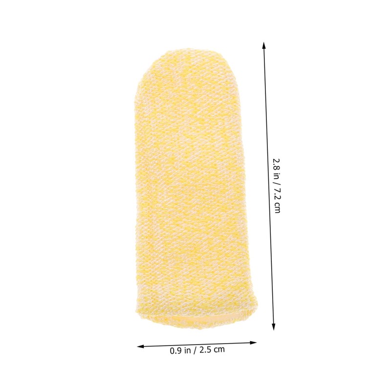 BIUDECO 10pcs Cut Resistant Finger Sleeves Anti-Cut Thumb Covers for
