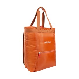 Tatonka Backpack Bag Market Bag 22 L - Lightweight Shopping Bag / Shopper with Stowable Backpack Straps and Zip - Can be Used as a Bag or Backpack - 22 Litres (Red), Red Earth, Market Bag