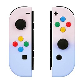 Modded Zone Custom Joy-Con's Controllers Soft Touch Finish Unique Design… (Multiple Designs Available) (Pink/Purple Gradient)