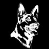 TIZIKJ Autoaufkleber 25cm Wei?er Deutscher Sch?ferhund Auto Aufkleber White German