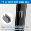 INCREWAY 10PCS Grey Shower Door Bumpers Rubber Wall Jamb Bumpers