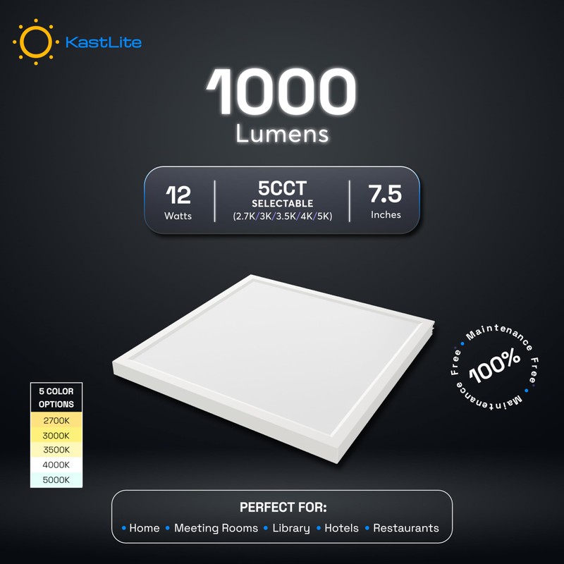 KastLite 5CCT LED Dimmable Ceiling Light with Junction Box |