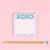 Knock Knock XOXO Sticky Note Pad (Pastel Version)
