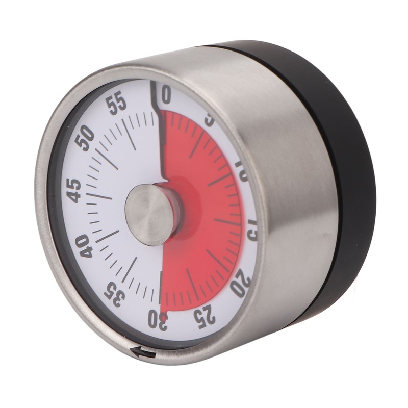 Visual Timer Multifunctional Retro Round Mechanical Visual Timer for Kitchen