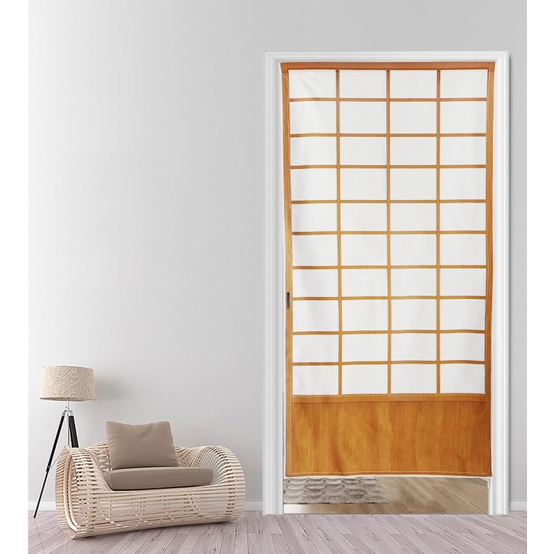 next.design Noren Japanese Style Doorway Curtain with a Picture of