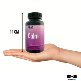 Pastillas para el estres y relajar | Formula avanzada con Valeriana y Pasiflora | 5H8 ADVANCED CALM | 90 Cápsulas