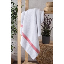 OZinCI Bath Towels, 100 Percent Cotton Turkish Towels Maximum Softness and Absorbency Bath Sheet, Heavy Weight 900 Grams 32 Ounces (35 x 67 inch) (Pack of 4), Large, Salmon
