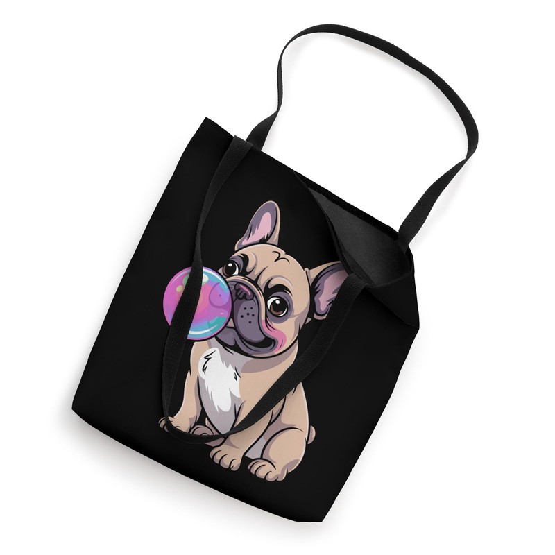 French Bulldog Blowing Bubble Tote Bag