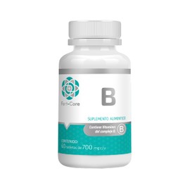 B Fort Core, Vitaminas del complejo B, Ingredientes naturales - 60 cápsulas de 700mg cada una
