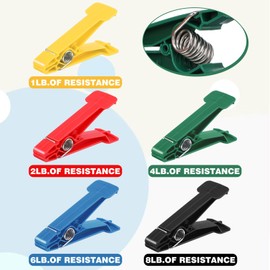 HJZHII 20 Pcs Graded Pinch Pin Exerciser, Finger Exerciser Hand Exercise Equipment Finger Strengthener Pinch Clips for Conditioning Grip Strength Trainer