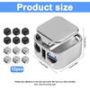Gosknor 12pcs Heavy Duty Cord Locks, Double Hole Metal Press