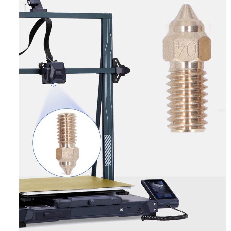 10 Pcs 3D Printer Nozzle Brass 0.4mm M6 High Flow