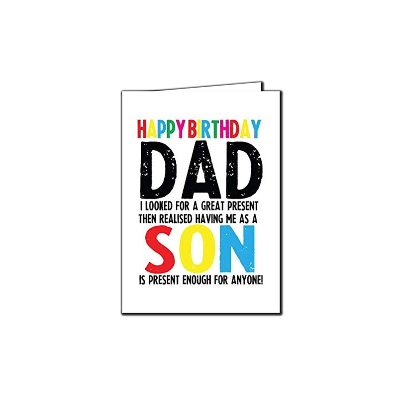 Funny Rude Cheeky Chops Cards - Birthday Dad Father -