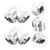 NUOLUX 4pcs Hard Pipe Quick Twist Elbow Water Cooling Kit